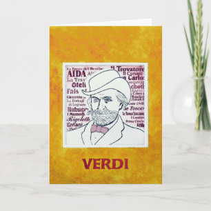 Cartão Giuseppe VERDI - greetings card