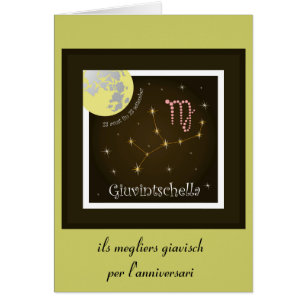 Cartão Giuvintschella 23 avust fin 23 set Karte