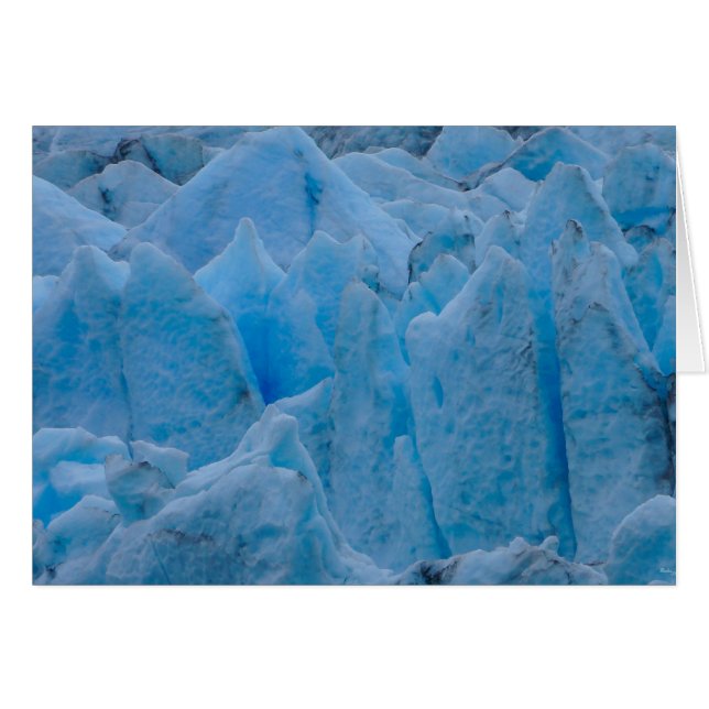 Cartão Glaciar Azul (Frente horizontal)