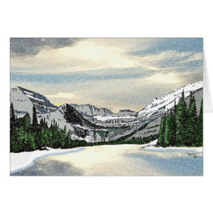 Cartão Glaciar Snow