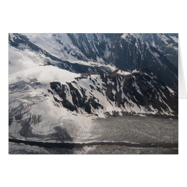 Cartão Glacier, Alaska Range Mountain, Alaska, EUA (Frente Horizontal)