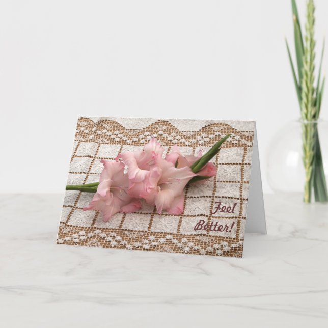 Cartão Gladeolia Fica Bem (Frente)