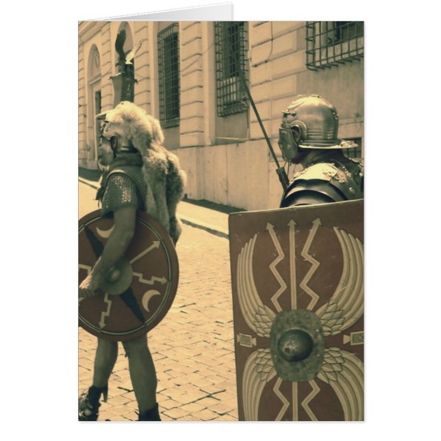 Cartão Gladiadores Romanos (Frente)