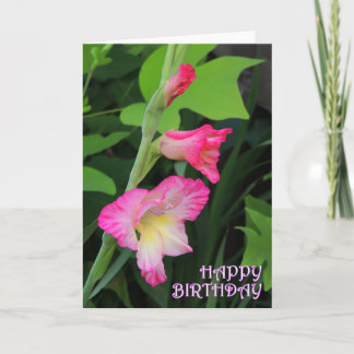 Cartão Gladiola Birthday 3