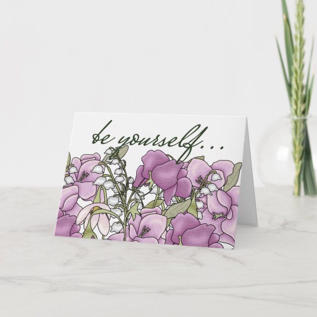 Cartão Gladiolus para a Coragem (Frente)