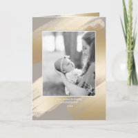 Glam Faux Gold Abstract Swashes on Taupe
