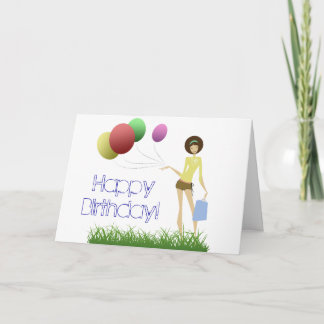 Cartão Glam Gal Birthday Card