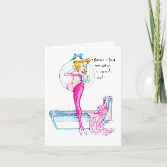 Cartão Glamor Vanity Card/ deve ver dentro! (Frente)