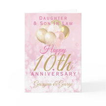 Glamorous 10º aniversário do casamento Filha do Fi