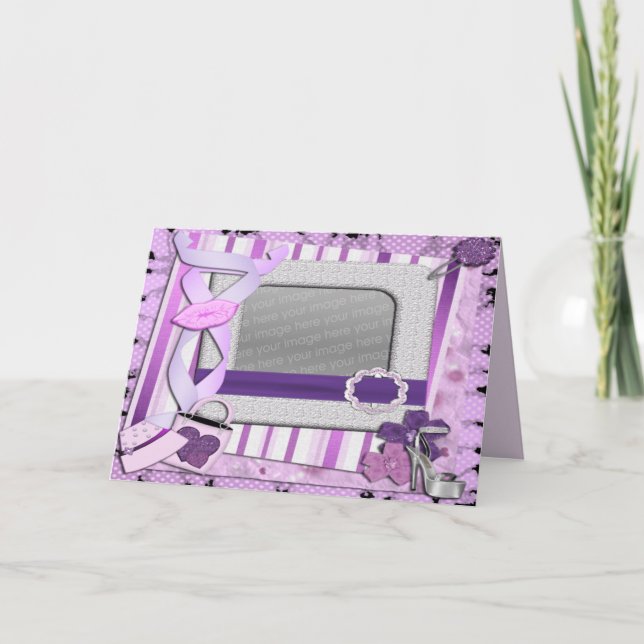 Cartão glamourous photo card (Frente)