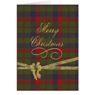 Cartão Glasgow Tartan Felry Natal