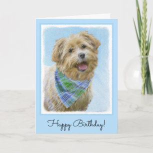 Cartão Glen of Imaal Terrier Painting - Original Dog Art
