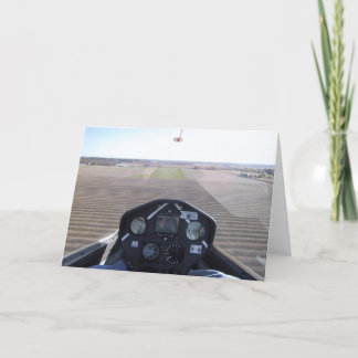 Cartão Glider on final approach