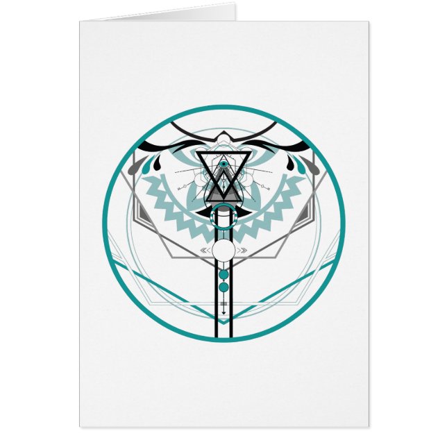 Cartão glifo solar sagrado (Frente)