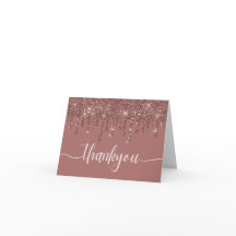 Glitter Dourado Rosa Sparkly Obrigado