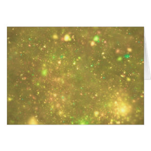 Cartão Glitter Galáctico Dourado