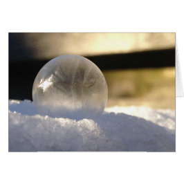 Cartão globo de gelo