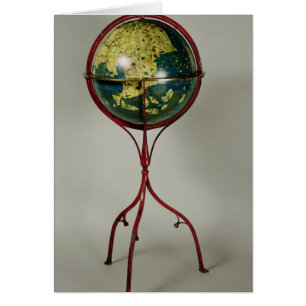 Cartão Globo terrestre, feito em Nuremberg em 1492