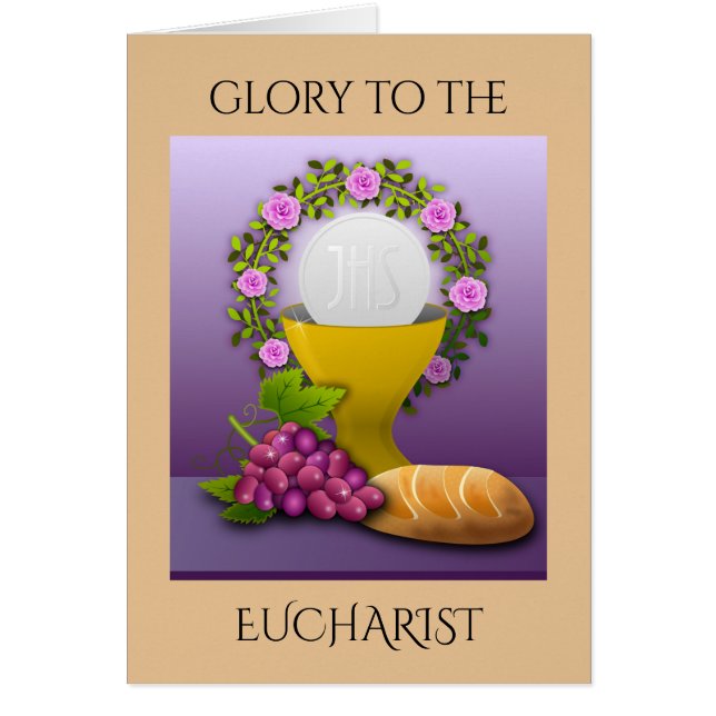 CARTÃO GLÓRIA À EUCHARIST (Frente)