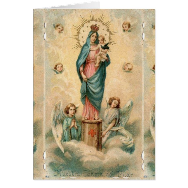 Cartão Glória À Nossa Senhora Do Pilar (Frente)