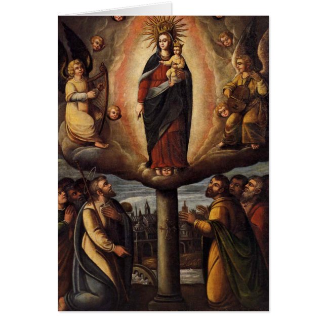 Cartão Glória À Nossa Senhora Do Pilar (Frente)