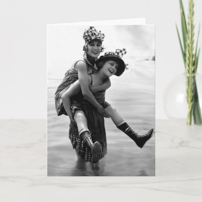 Cartão Gloria Swanson and Phyllis Haver (Frente)