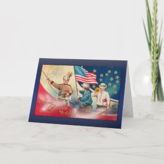 Cartão Glorious 4th of July Greetings