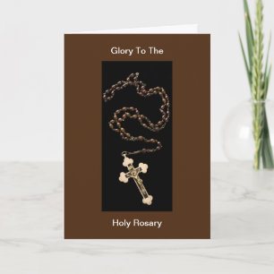 Cartão Glory To The Holy Rosary