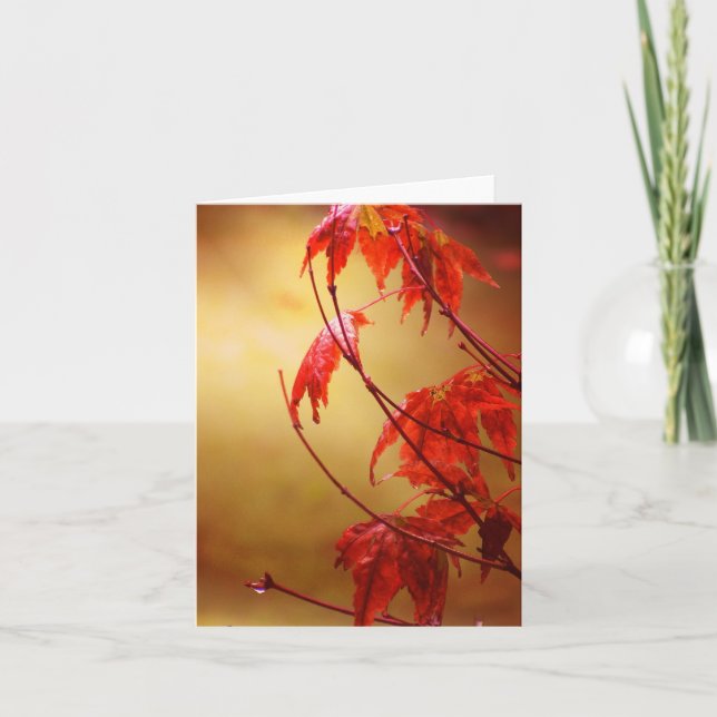 Cartão Glowing Fire Blank Note Card (Frente)