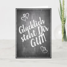 Glücklich, Dir, instinto! - im Kreidetafelstil