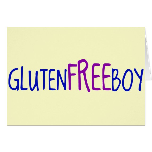 Cartão Gluten Free Boy (Frente Horizontal)