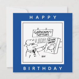 Cartão Gnomo de Ação no Cartoon do Centro Jardim