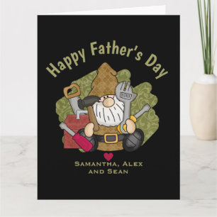 Cartão Gnomo de Jardim do Handyman Personalizado