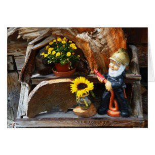 Cartão Gnomo do jardim