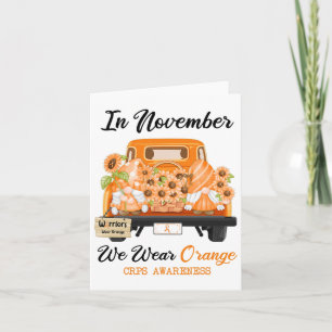 Cartão Gnomo Em Novembro Vestimos O Alarme Laranja