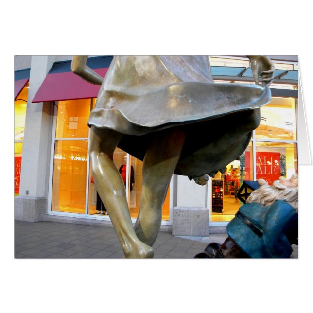 Cartão Gnomo impertinente (Frente Horizontal)