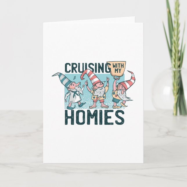 Cartão Gnomos cruzadores (Frente)