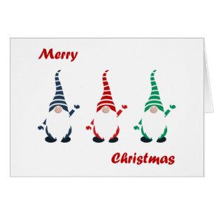 Cartão Gnomos de Natal