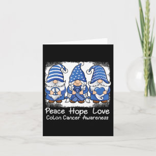 Cartão Gnomos De Suporte Ao Cancer De Cons Com Colorretal
