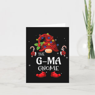 Cartão Gnomos G-mãe Correspondendo Pjs De Natal Para Famí
