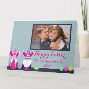 Cartão Gnomos páscoas