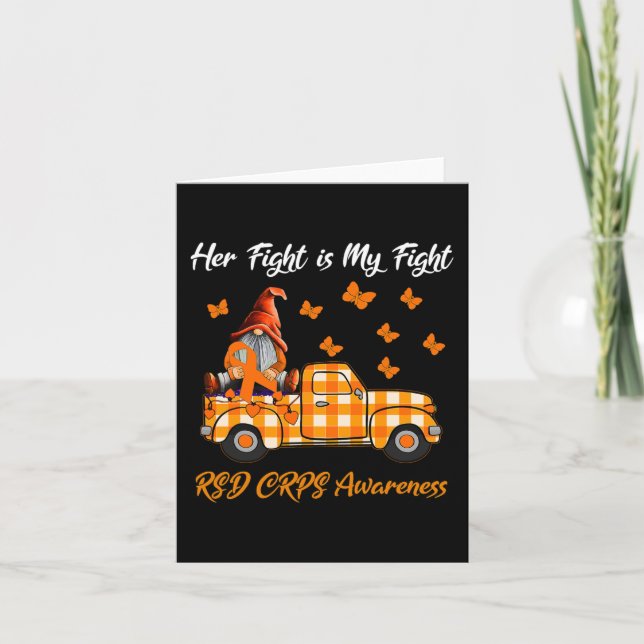 Cartão Gnomos Sua Luta É A Minha Luta Contra O RSD Gi (Frente)