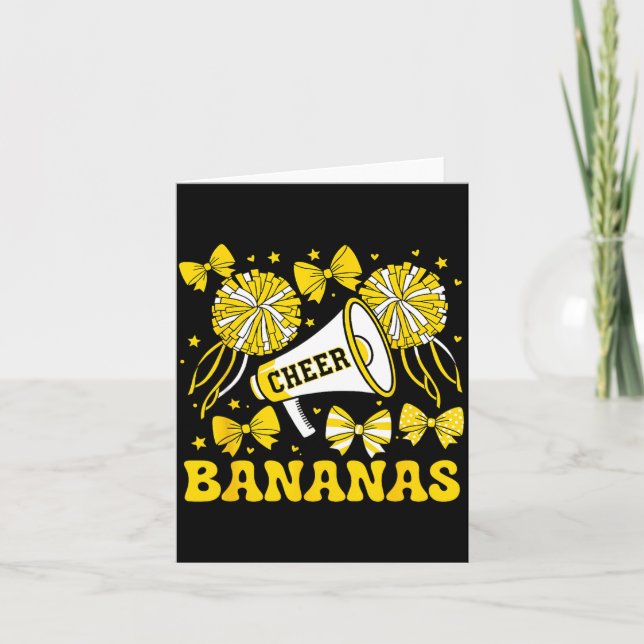 Cartão Go Cheer Bananas School Srts Fan Team Srit Name  (Frente)