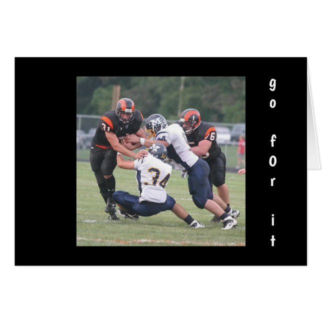 CARTÃO GO FOR IT-NEVER GIVE UP ENCOURAGEMENT CARD (Frente Horizontal)