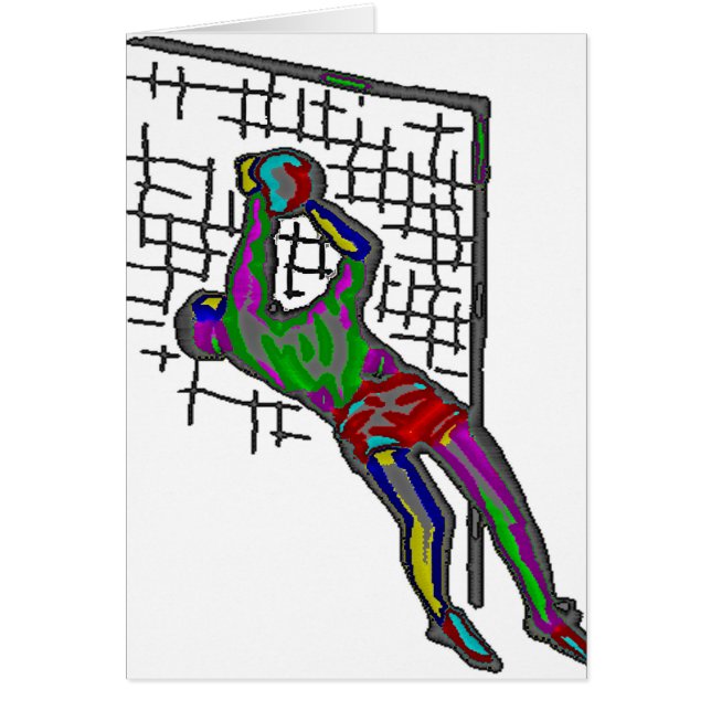 CARTÃO GOALIE DO FUTEBOL (Frente)