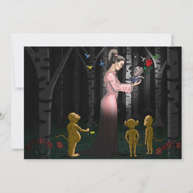 Cartão Goblin Love Dia de os namorados (Frente)