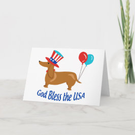 Cartão God Bless the USA