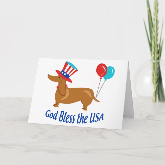 Cartão God Bless the USA (Frente)