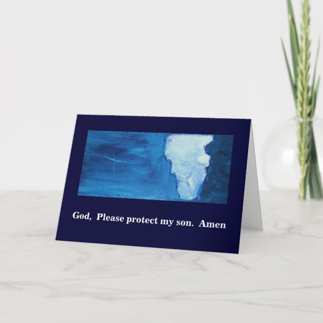 CARTÃO GOD, PLEASE PROTECT MY SON (Frente)