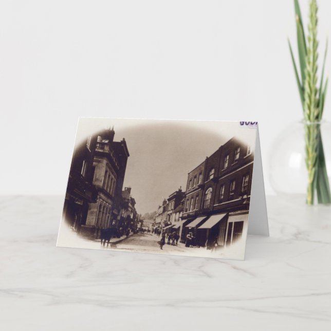 Cartão Godalming High Street, Surrey, c.1900 (Frente)